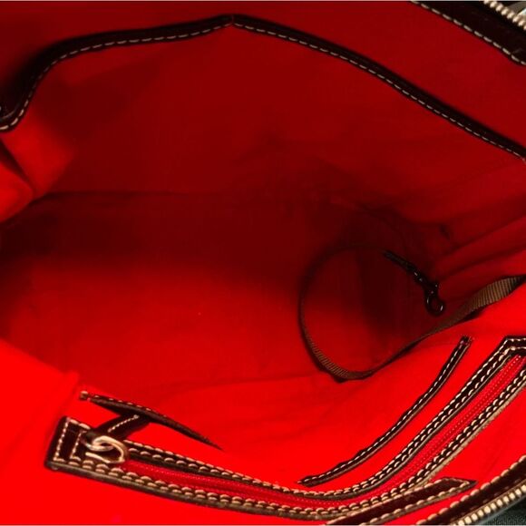 Dooney & Bourke Ostrich Zip Satchel